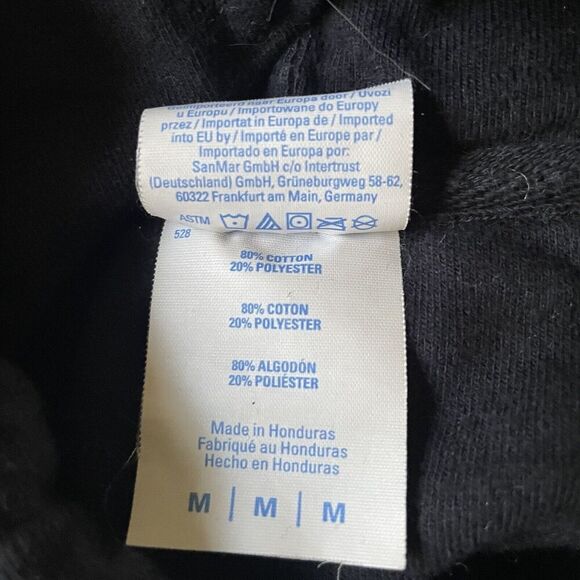 Shrooms And Ghosts Black White Hoodie Medium Mushroom Paranormal‎ Psychedelic - Picture 7 of 7